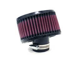 K&N R-0640 UNIVERSAL Clamp-On Air Filter 1-1/2" 30 DEG FLG, 2-3/4"H,OVAL Photo-0