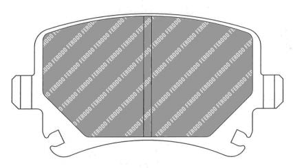 FERODO FDS1636 Rear Brake Pads DS Performance for AUDI A3 (8P) / A4 (B7) / TT (8J) / VW Golf GTI / Golf R (Mk6) Photo-0