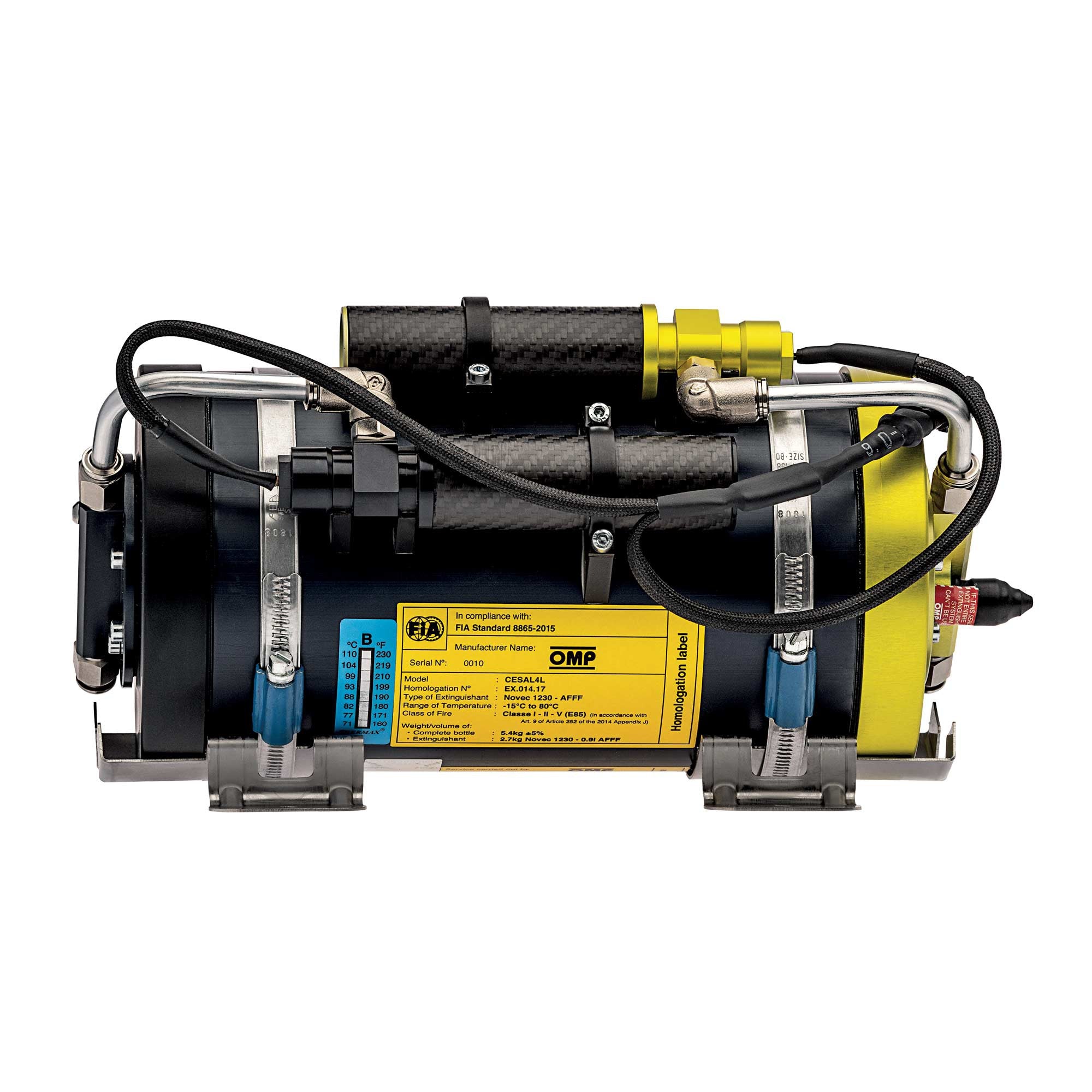 OMP CE0-SAL4-C01 Fire extinguishing system CESAL4 (XS version), FIA 8865-2015, electric, 0.6-1.12 m3 Photo-1