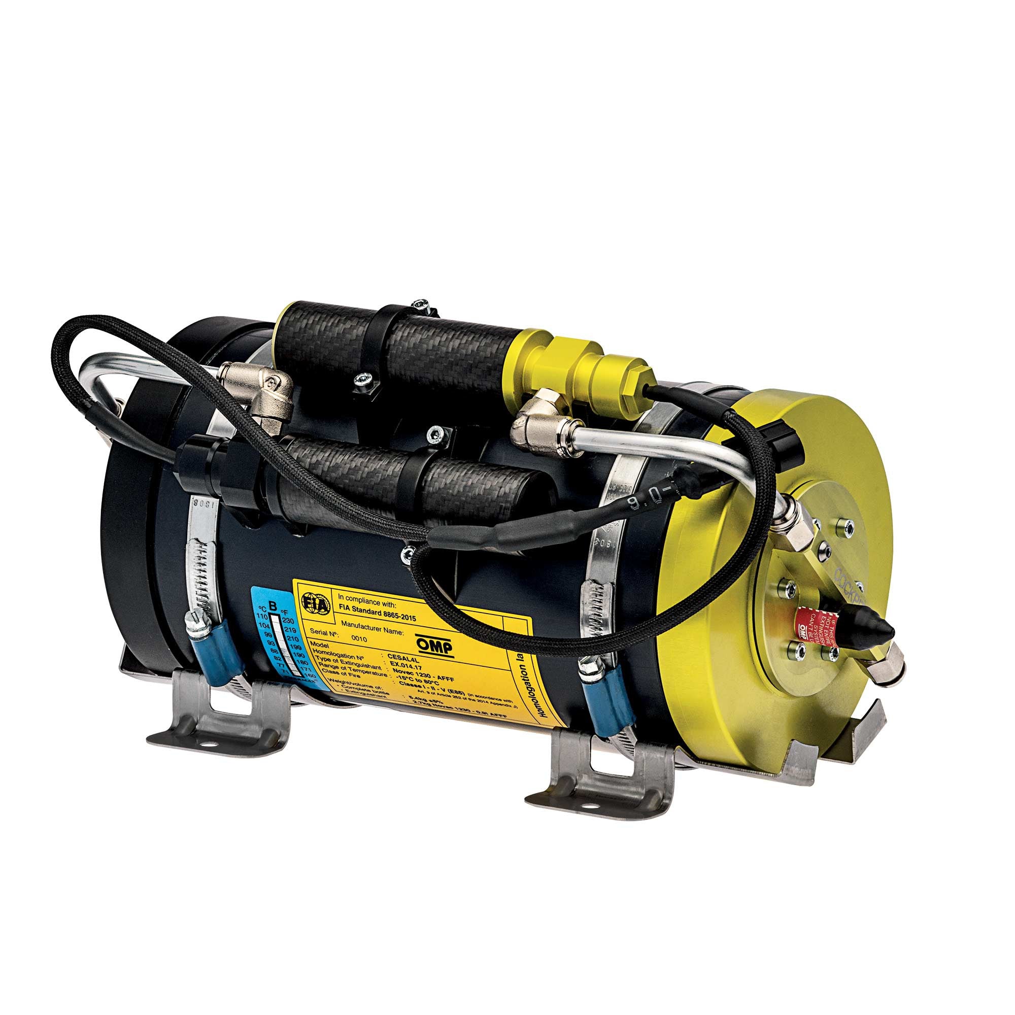 OMP CE0-SAL4-C01 Fire extinguishing system CESAL4 (XS version), FIA 8865-2015, electric, 0.6-1.12 m3 Photo-2