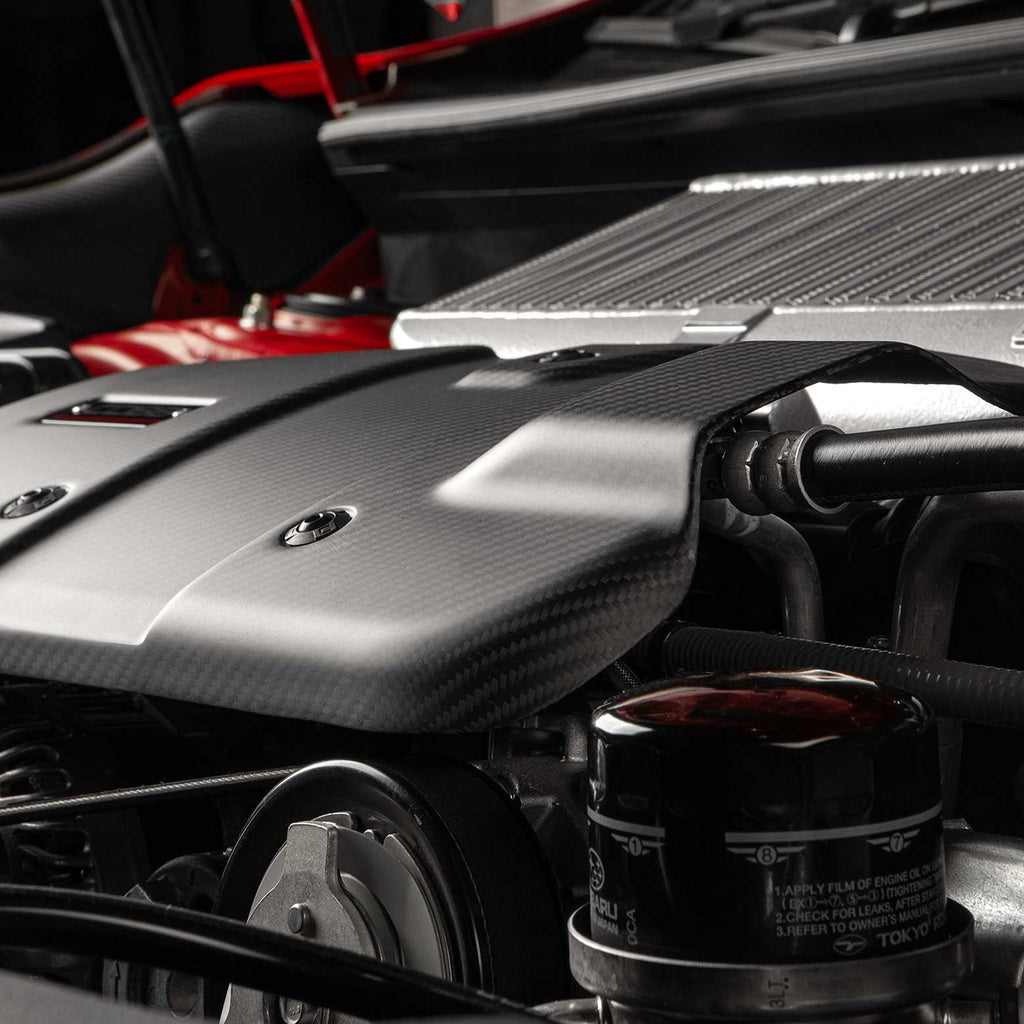 COBB 446610-RMC Engine Cover Redline (Carbon Fiber / Matte) for SUBARU WRX (VB) 2022- Photo-6