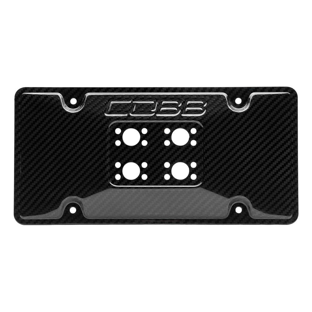 COBB 861630 License Plate Relocation Mount REDLINE (Carbon) for SUBARU WRX / WRX STI 2008-2014 Photo-1