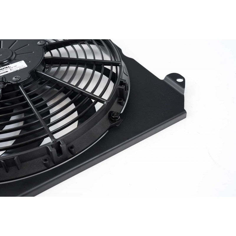 CSF 2858FB All Aluminum Fan Shroud with 12-inch SPAL Fan (black) for Radiator K-Swap CSF 2850K/2850KB Photo-1