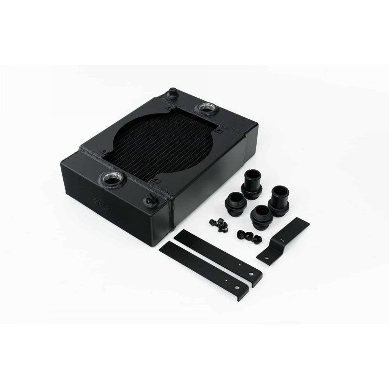 CSF 7065B Cooling Radiator KING COOLER for Drag Race Includes 9-inch SPAL Fan (black) Photo-1