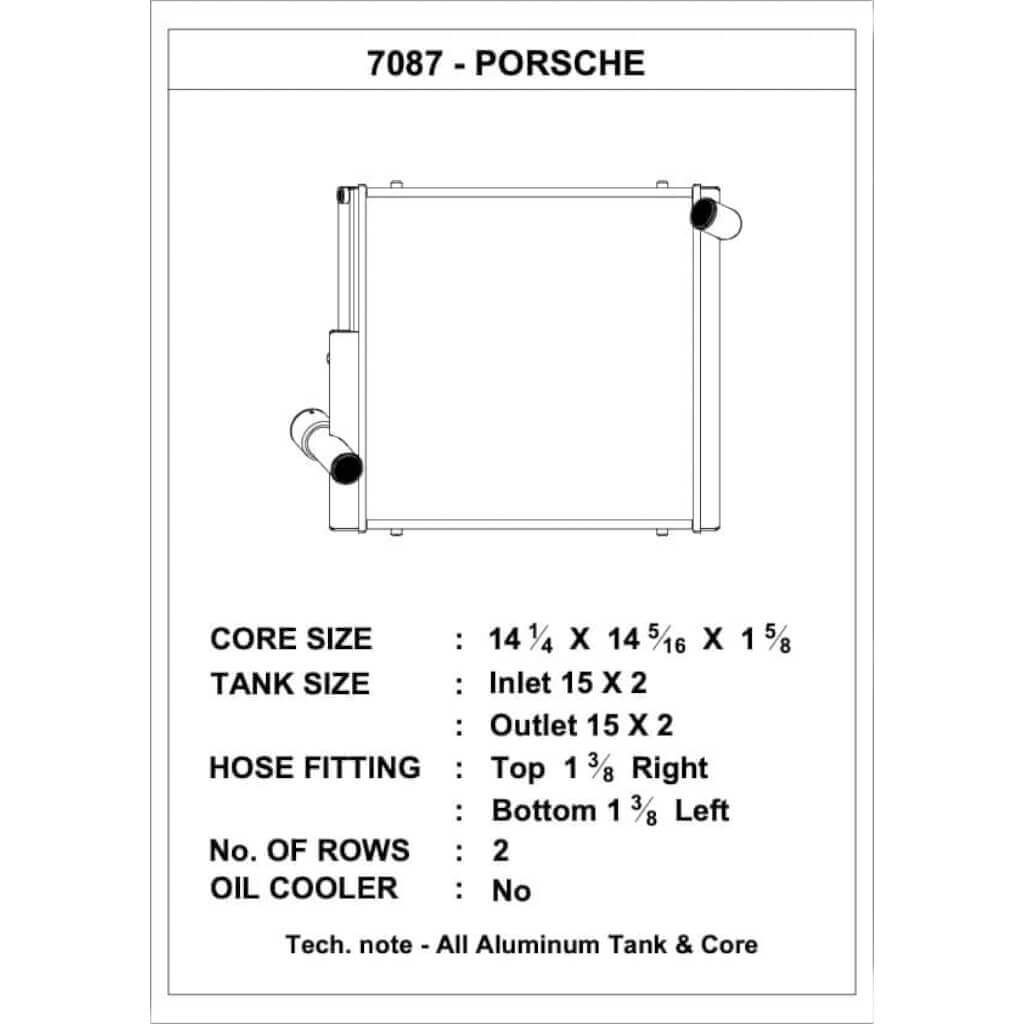 CSF 7087 High Performance Side Radiator (Right) for PORSCHE 911 GT3 / GT3RS / GT2RS (991) / 718 Cayman GT4 / GT4RS (982) Photo-2