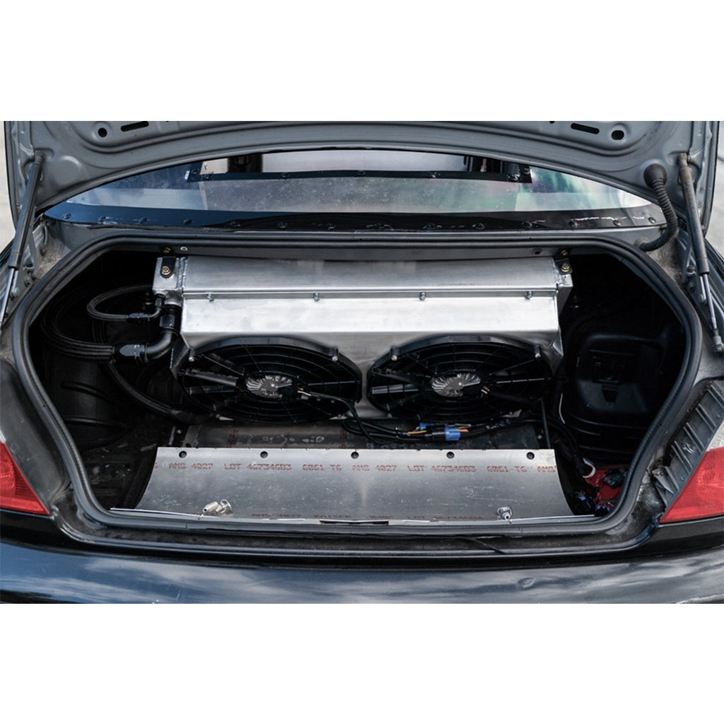 CSF 8374 Motorsport Dual-Pass Radiator with Shroud + 14" SPAL Brushless Fans and Harnesses Photo-16