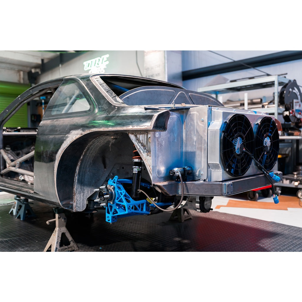 CSF 8374 Motorsport Dual-Pass Radiator with Shroud + 14" SPAL Brushless Fans and Harnesses Photo-19