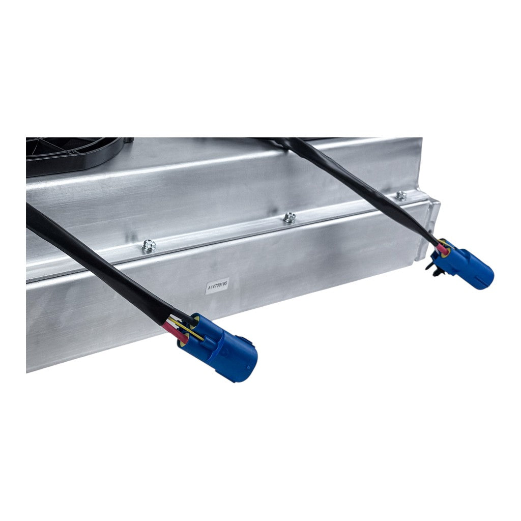 CSF 8374 Motorsport Dual-Pass Radiator with Shroud + 14" SPAL Brushless Fans and Harnesses Photo-12