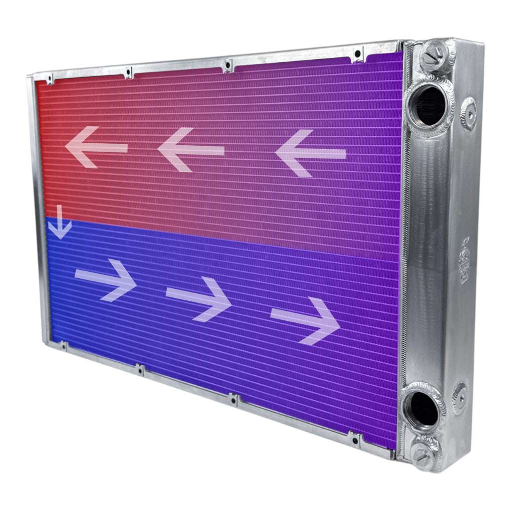 CSF 8374 Motorsport Dual-Pass Radiator with Shroud + 14" SPAL Brushless Fans and Harnesses Photo-15