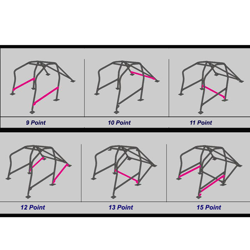 CUSCO 195 290 L20 Roll cage SAFETY 21 along roof (7 point, 5 passenger, through dash) for TOYOTA Altezza (SXE10) Photo-3