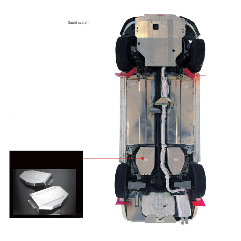 CUSCO 438 215 A Under body guard system (fuel tank guard) for MAZDA Demio (DE5FS) Photo-0