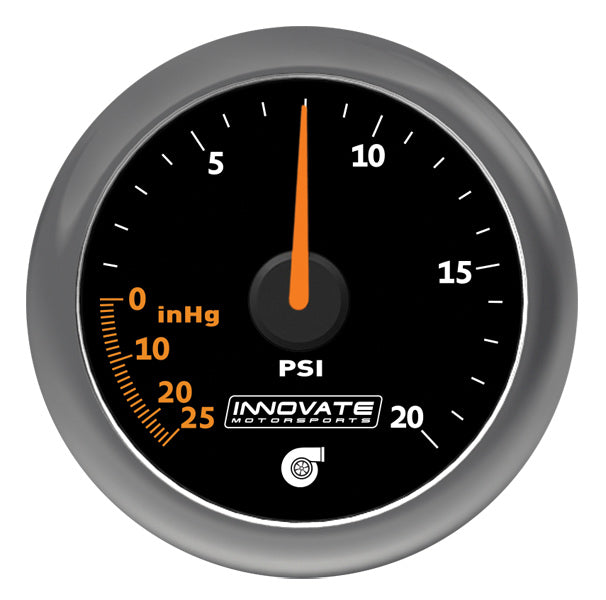 INNOVATE 38570 MTX Analog; 20 PSI Vacuum/Boost Gauge Kit; Black Dial Photo-0