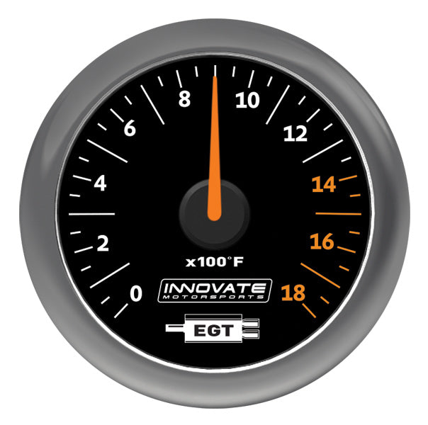INNOVATE 38650 MTX Analog; Exhaust Gas Temperature (EGT) Gauge Kit; Black Dial Photo-0