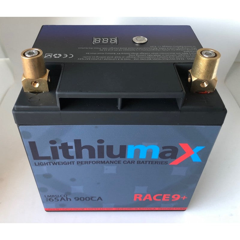 LITHIUMAX LMBSLCD9 Battery RACE9+ with LCD 900CA 65Ah Photo-1 