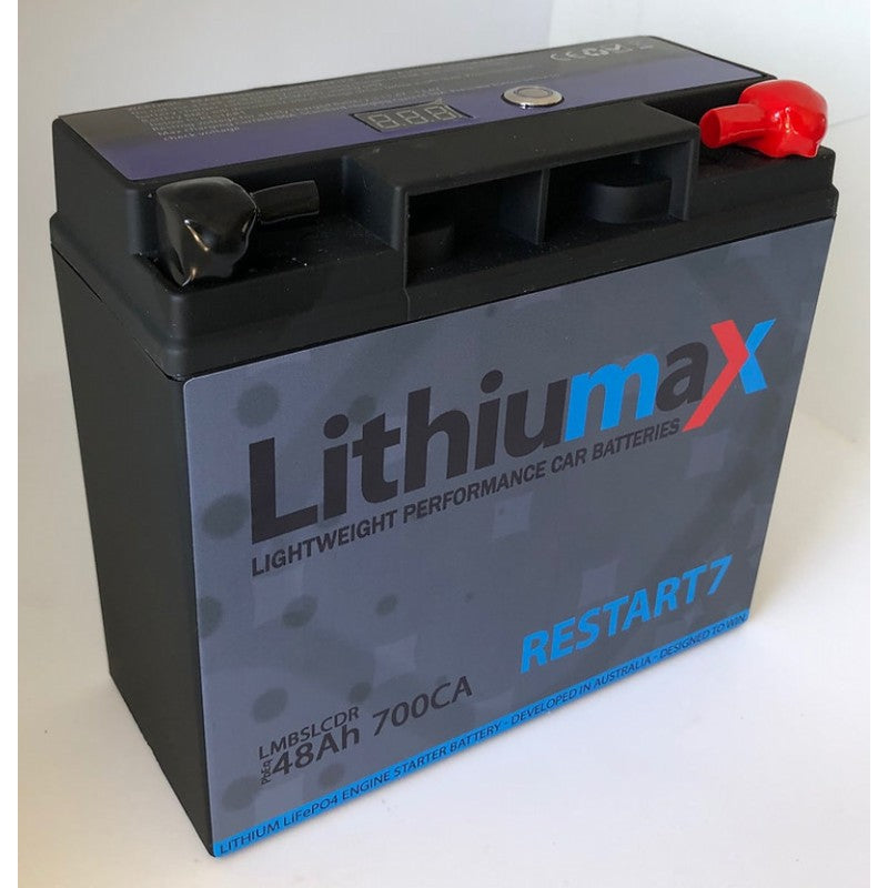 LITHIUMAX LMBSLCD7R Battery RESTART7 Gen4 with LCD 700CA 48Ah Photo-0 