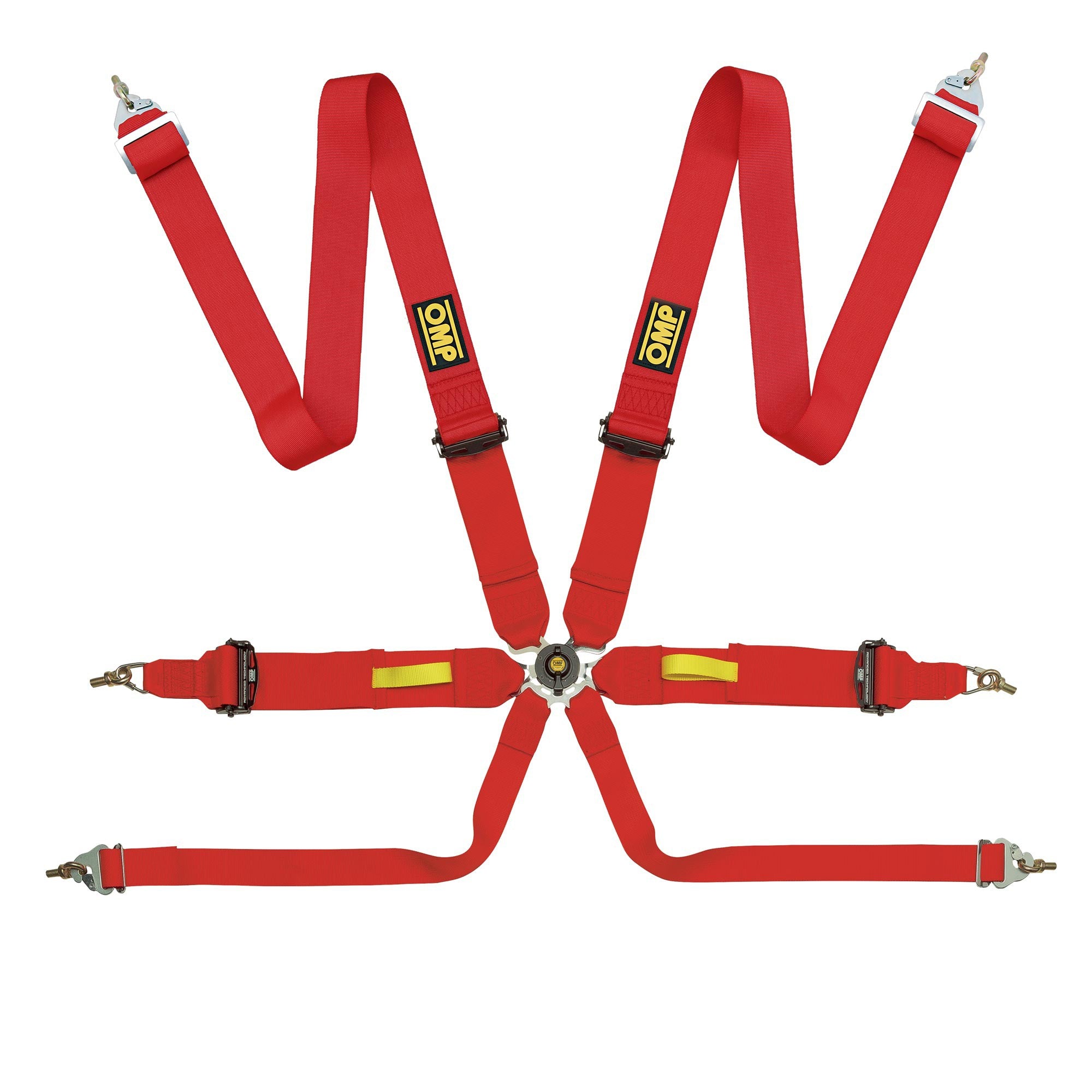 OMP DA0-0203-A01-061 (DA0203L061) Safety harness TECNICA 3", 6 points, FIA 8853-2016, red Photo-0