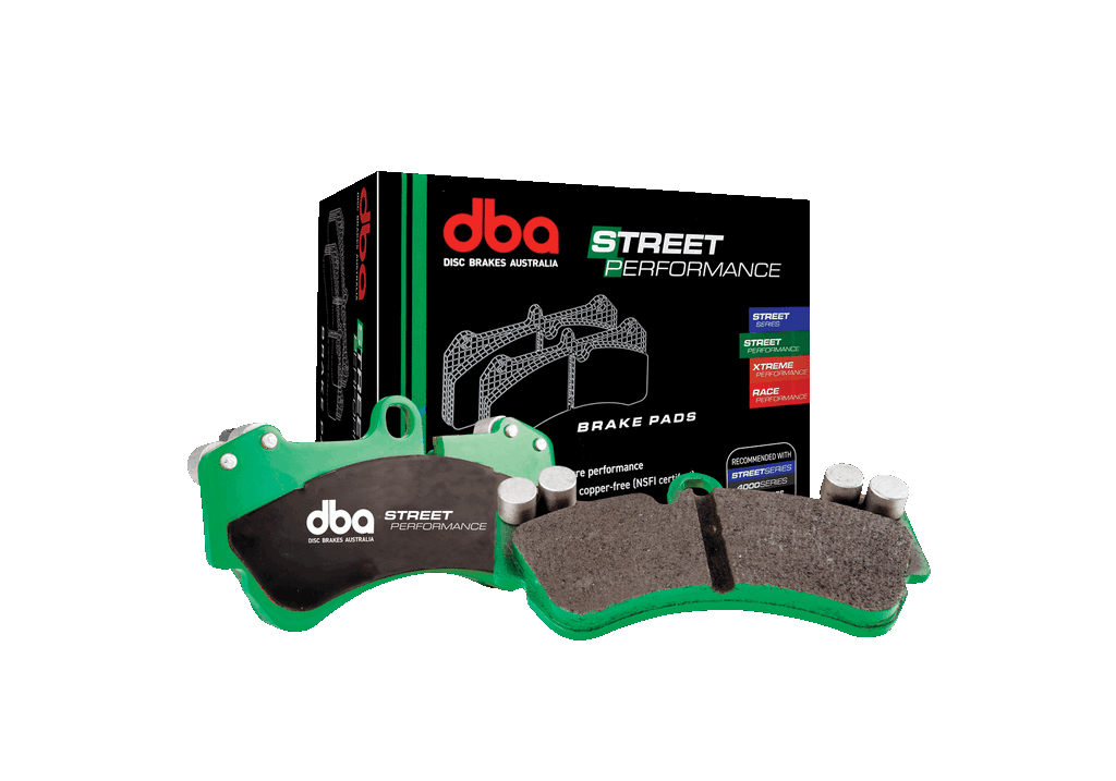 DBA DB15206SP Rear brake pad set Street Performance, Semi-met carbon fibre (4 pcs) for GENESIS G80 AWD 2020+ Photo-0