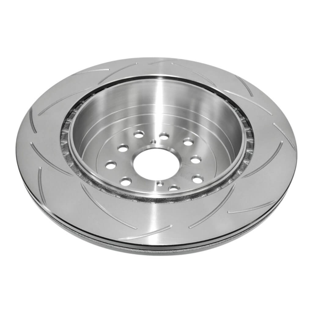 DBA DBA655S-10 Rear Brake Disc Street Series T2, Slotted for SUBARU Impreza WRX STI (GD) 2000-2007 Photo-1