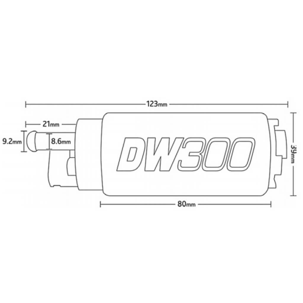 DEATSCHWERKS 9-301-0791 Fuel Pump 340lph With Install Kit for SUBARU WRX Sti 1997-2007 Photo-1