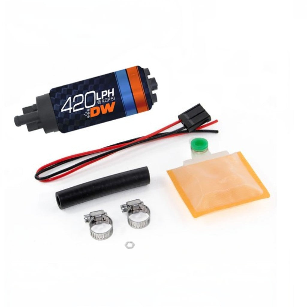 DEATSCHWERKS 9-421-1000 In-Tank Fuel Pump DW420 Series 420 LPH with Universal Install Kit Photo-0