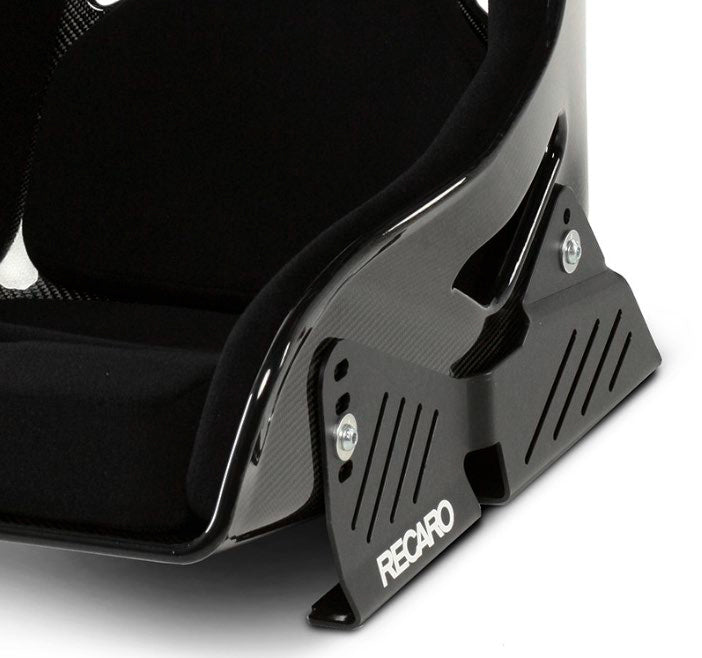 RECARO 078.01.2B22 Race Seat Podium CF Right Side (ABE / FIA 8855-1999) Black Alcantara / Red Leather, Size M Photo-3