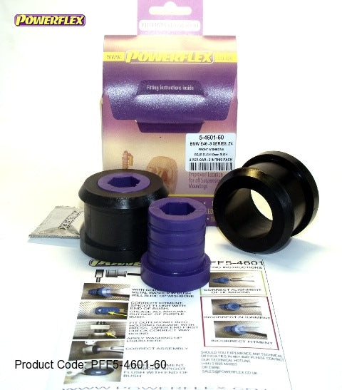POWERFLEX PFF5-4601-60 x2 Front Control Arm Bushing*BMW Z4 Coupe/Roadster (2002 - ) Photo-0