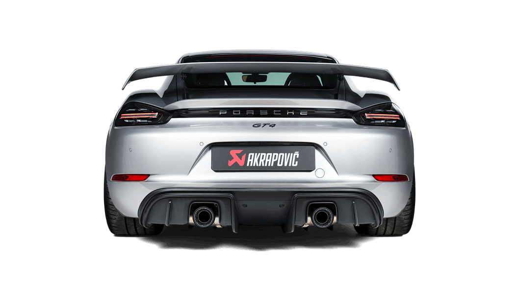 AKRAPOVIC TP-T/S/28 Tail Pipe Set (Titanium) Black for PORSCHE 718 Cayman GTS 4.0 / Boxster GTS 4.0 2020-2024 Photo-2