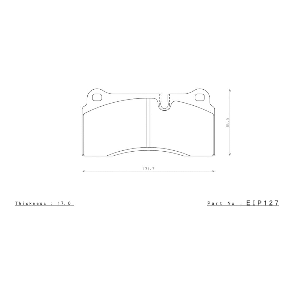 ENDLESS EIP127ME22 Rear Brake Pads ME22 for BMW M2 Competition (F87) Photo-1