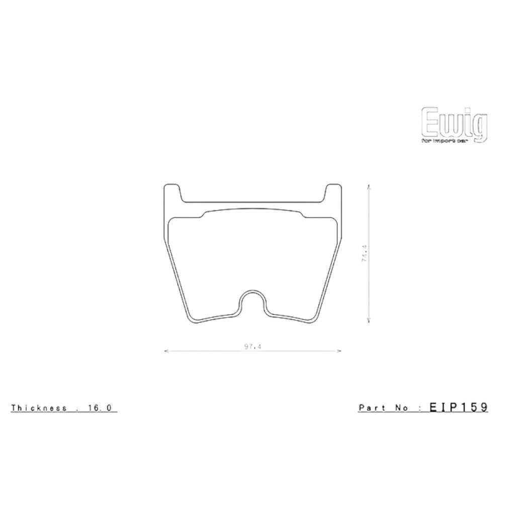 ENDLESS EIP159MX87 Front Brake Pads for AUDI RS3 / RS4 / RS5 / RS6 / R8 / TTRS Photo-1