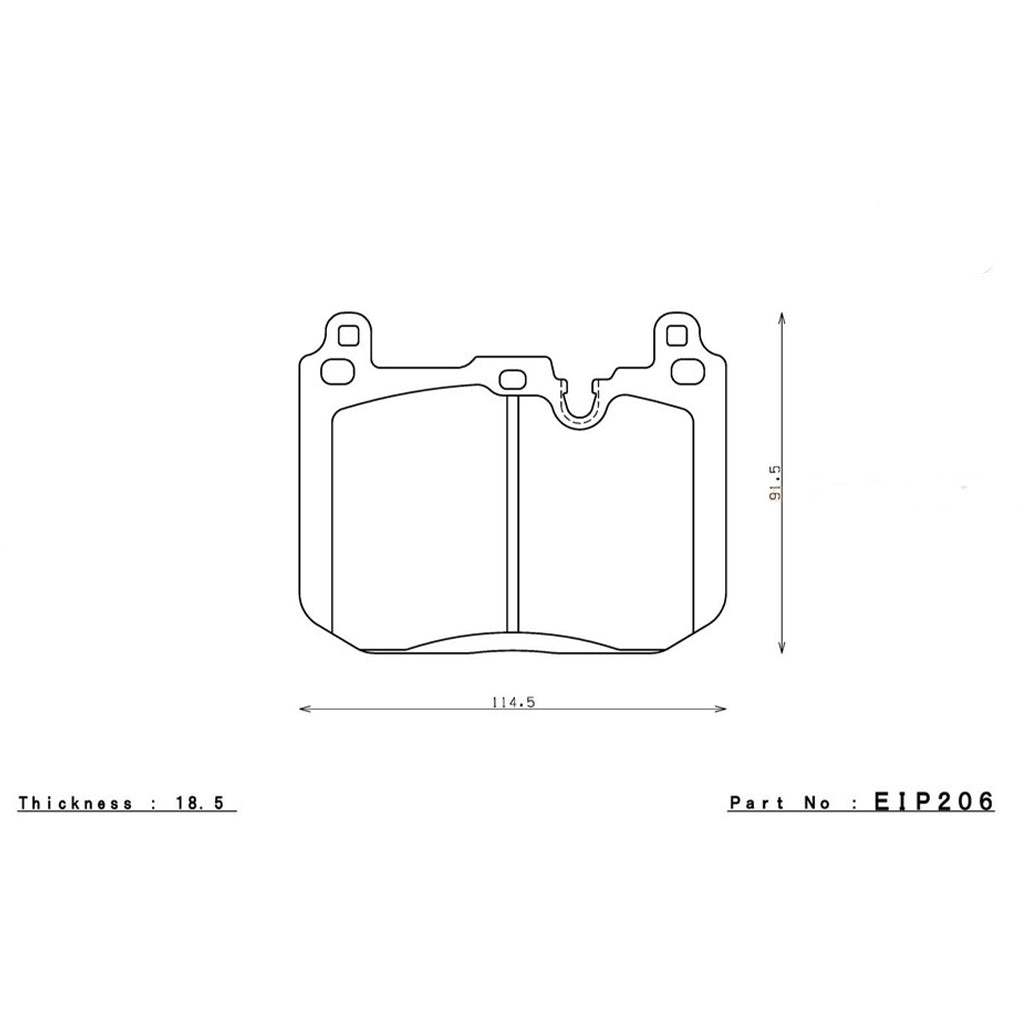 ENDLESS EIP206MA45B Front Brake Pads MA45B for BMW M2 (F87) / M3 (F80) / M4 (82) Photo-1