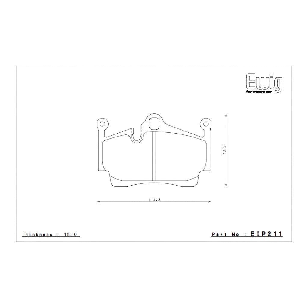 ENDLESS EIP211MX72PL Rear Brake Pads for PORSCHE 718 Cayman/Boxster (981/982/987) Photo-1