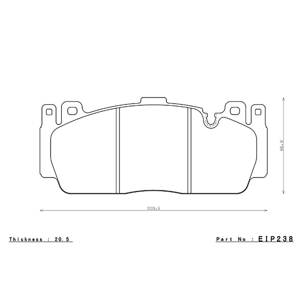 ENDLESS EIP238MA45B Front Brake Pads MA45B for BMW M5 (F10) / M6 (F12 / F13) / M2 (F87) Competition Photo-1