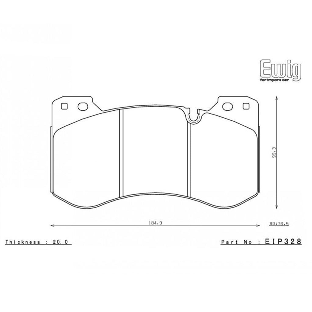 ENDLESS EIP328MA45B Front Brake Pads for BMW M2 (G87) / M3 (G80) / M4 (G82/G83) Photo-1