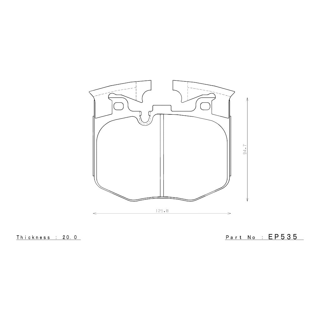 ENDLESS EP535MX72PL Front Brake Pads MX72PLUS for TOYOTA GR Supra A90 Photo-1