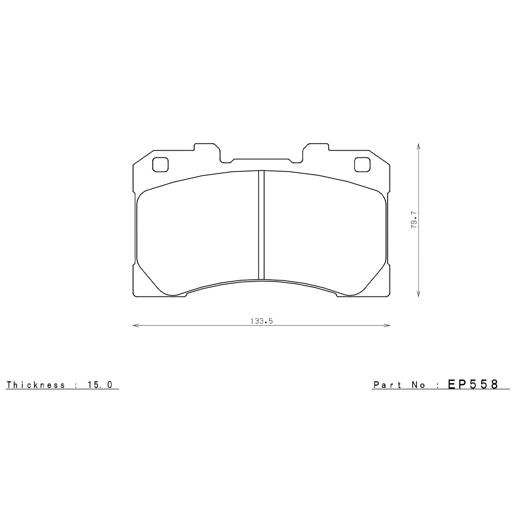 ENDLESS EP558ME20 Front Brake Pads for TOYOTA GR Yaris 2020+ (18 inch HP914&HP915) Photo-1