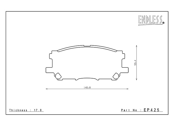 ENDLESS EP425MA45B Brake pads Photo-0
