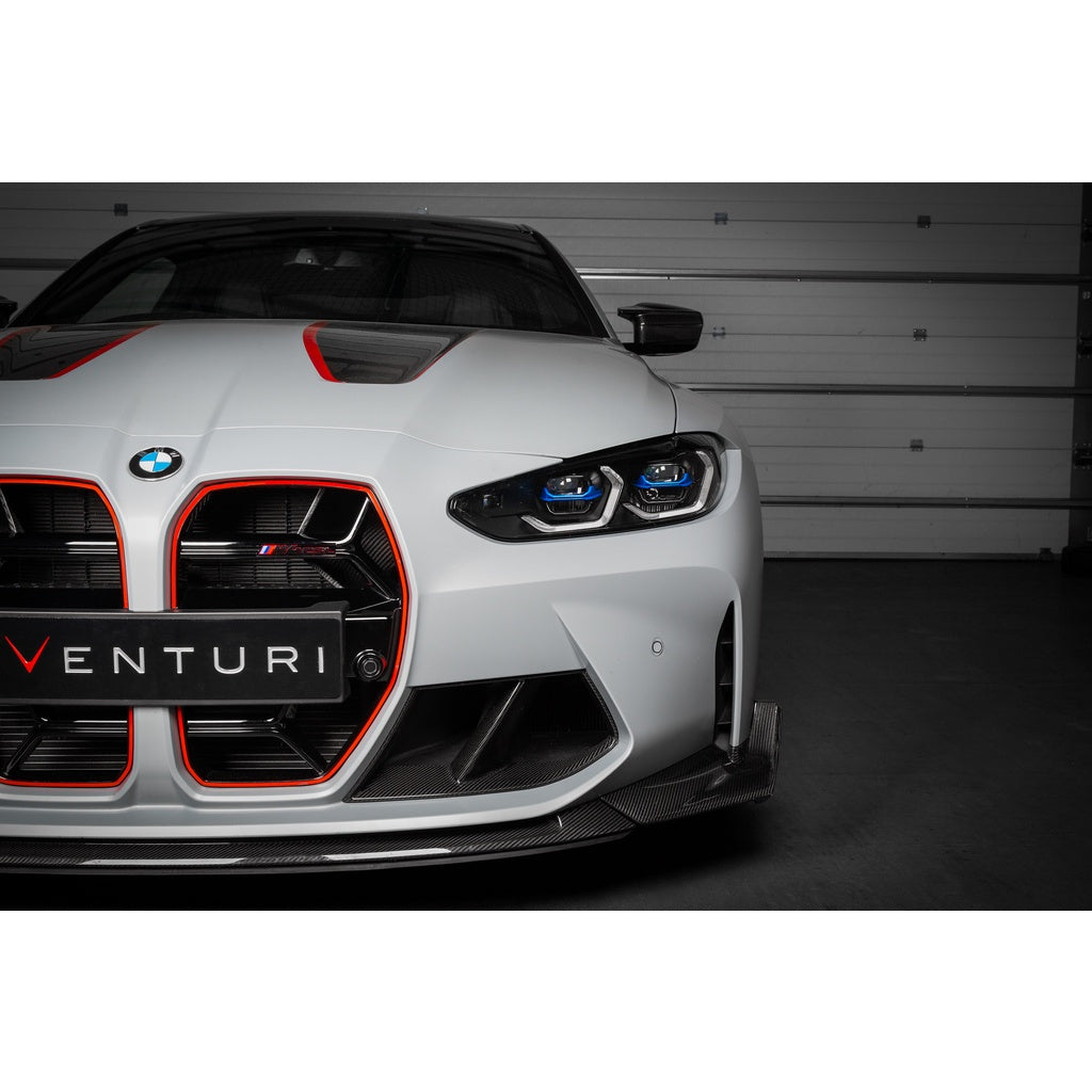 EVENTURI EVE-G8XM-CF-SC Cold Air Scoops (Carbon, Gloss Finish) for BMW M3 (G80) / M4 (G82) Photo-4