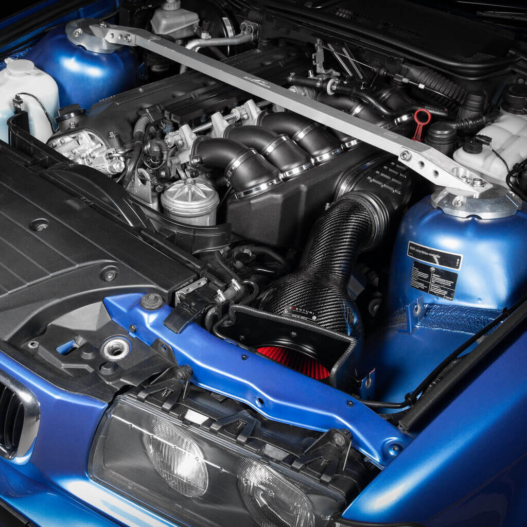 EVENTURI EVE-E36M3-CF-INT Air Intake System (Carbon / Gloss Finish) for BMW M3 (E36) non USA Photo-3
