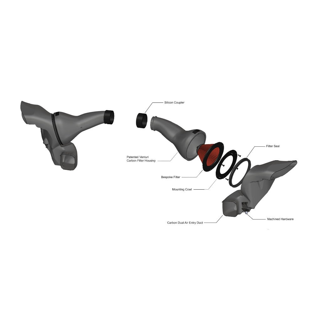 EVENTURI EVE-G9X-CF-INT Air Intake System (Carbon / Gloss Finish) for BMW M5 (G90 / G99) Photo-4