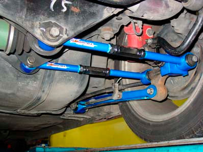 HARDRACE 6155 IMPREZA GC/GD REAR ADJUSTABLE ARMS (HARDEN RUBBER) 10PCS/SET Photo-5