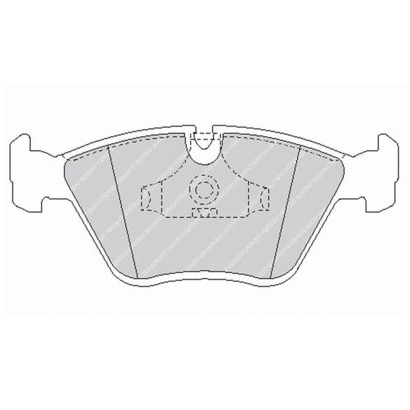 FERODO FCP779R Front Brake Pads DS3000 for BMW M3 (E36 / E46) / M5 (E34) Photo-0