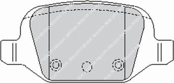 FERODO FCP1324H Rear Brake Pads DS2500 for ABARTH 500C / 595C / 695C (312) Photo-0