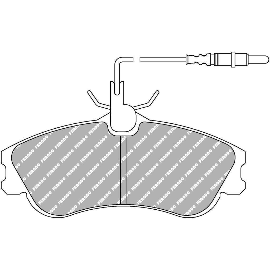 FERODO FCP1112H Front Brake Pads DS2500 for CITROEN Xsara / Berlingo / PEUGEOUT 306 / Partner Photo-1