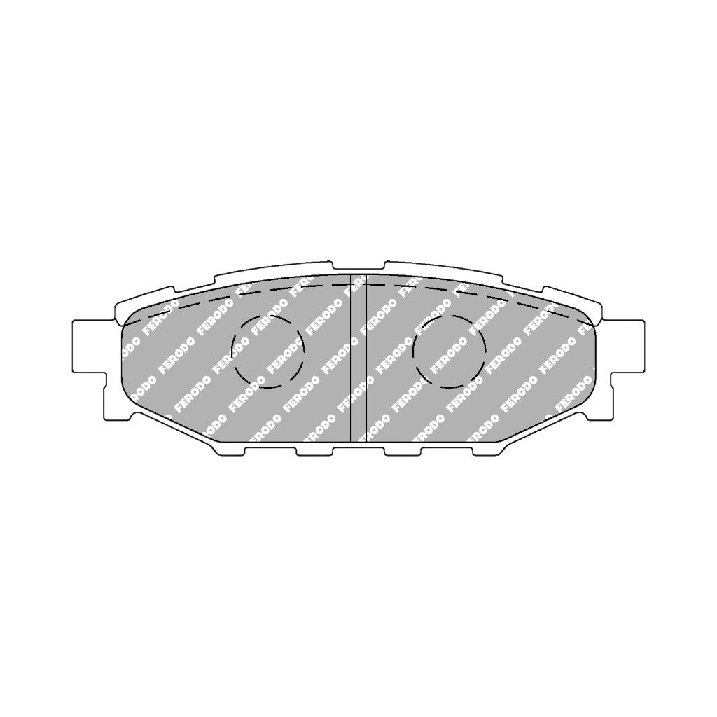 FERODO FCP1947H Rear Brake Pads DS2500 for SUBARU Impreza WRX (GD / GG) Photo-0