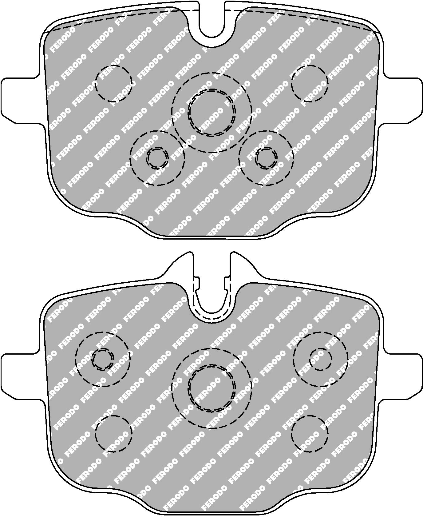 FERODO FCP4381G Rear Brake Pads DS3.12 for BMW M3 (G80) / M4 (G82) / M5 (F10) Photo-0