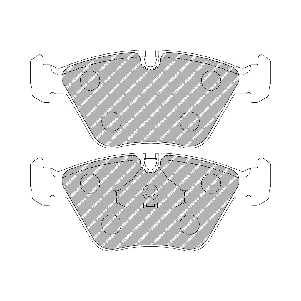 FERODO FCP779H Front Brake Pads DS2500 for BMW M3 (E36 / E46) / M5 (E34) Photo-0
