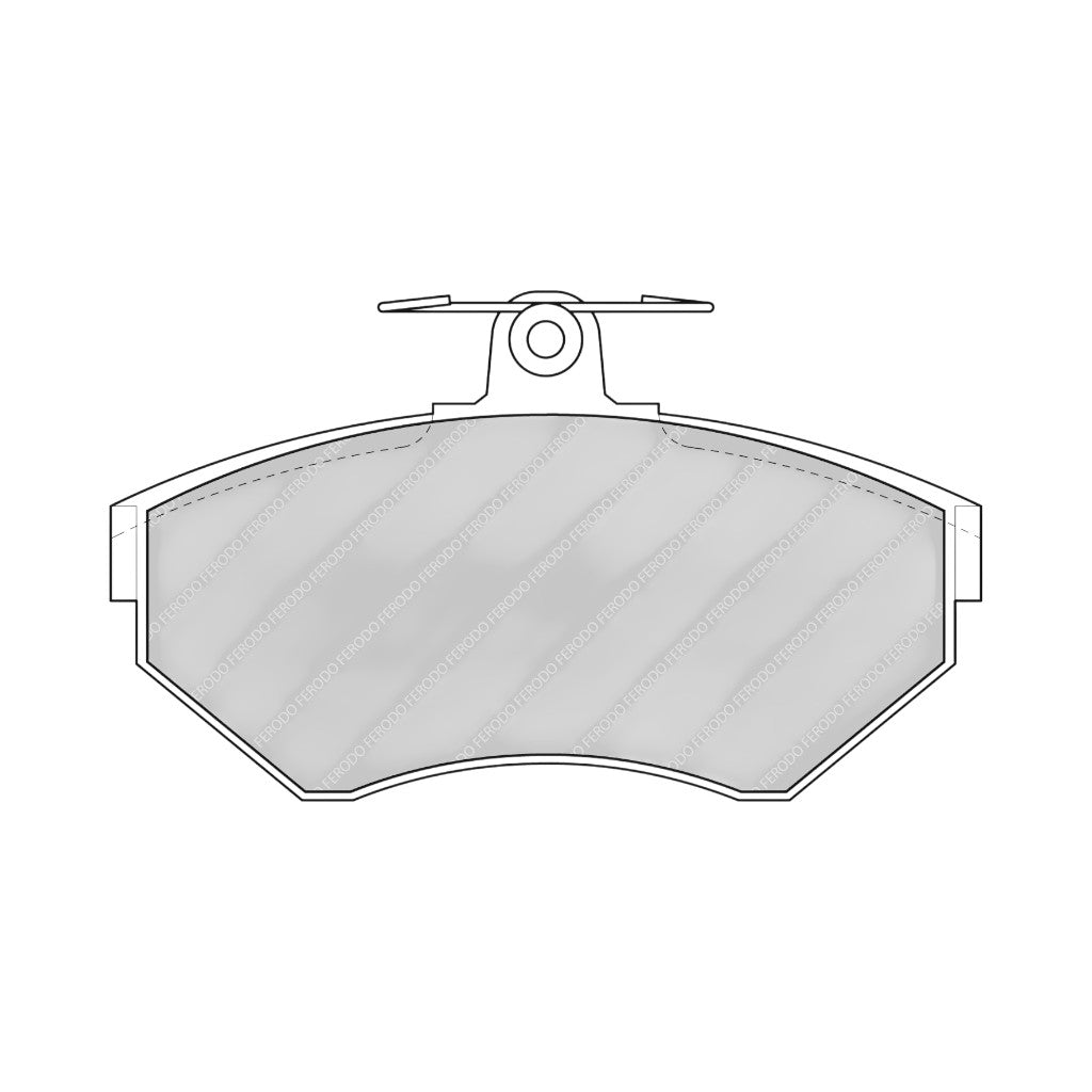 FERODO FDS1312 Front Brake Pads DS Performance for VW Golf IV / Jetta III Photo-0