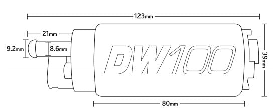 DEATSCHWERKS 9-101-0846 Fuel pump DW100 with Installation kit Civic/Integra up to 2000 Photo-1