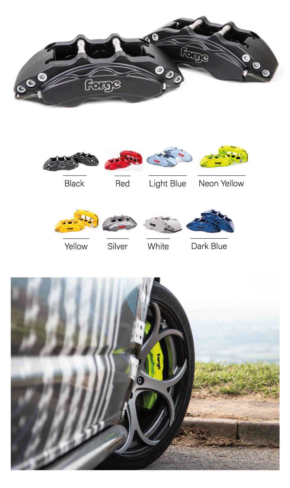 FORGE FMBKTES001 Big Brake Kit for the TESLA Model 3 2018/ Model Y 2021 Photo-2