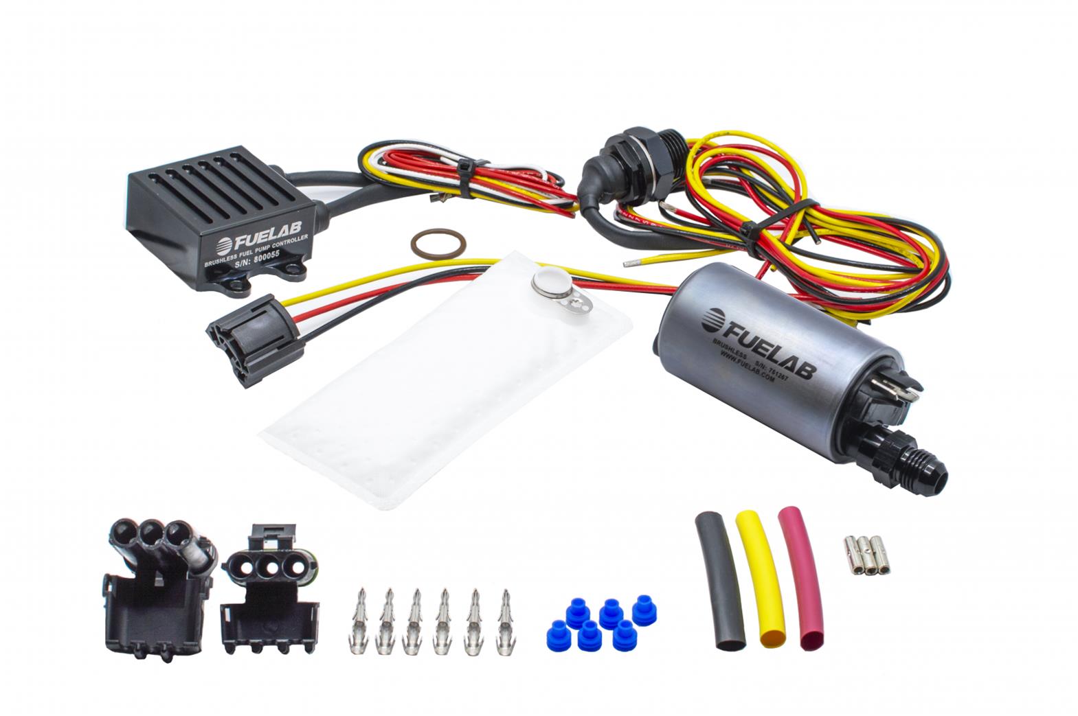 FUELAB 25311 In-Tank Brushless Fuel Pump Kit 500 LPH with -6AN Outlet Photo-0